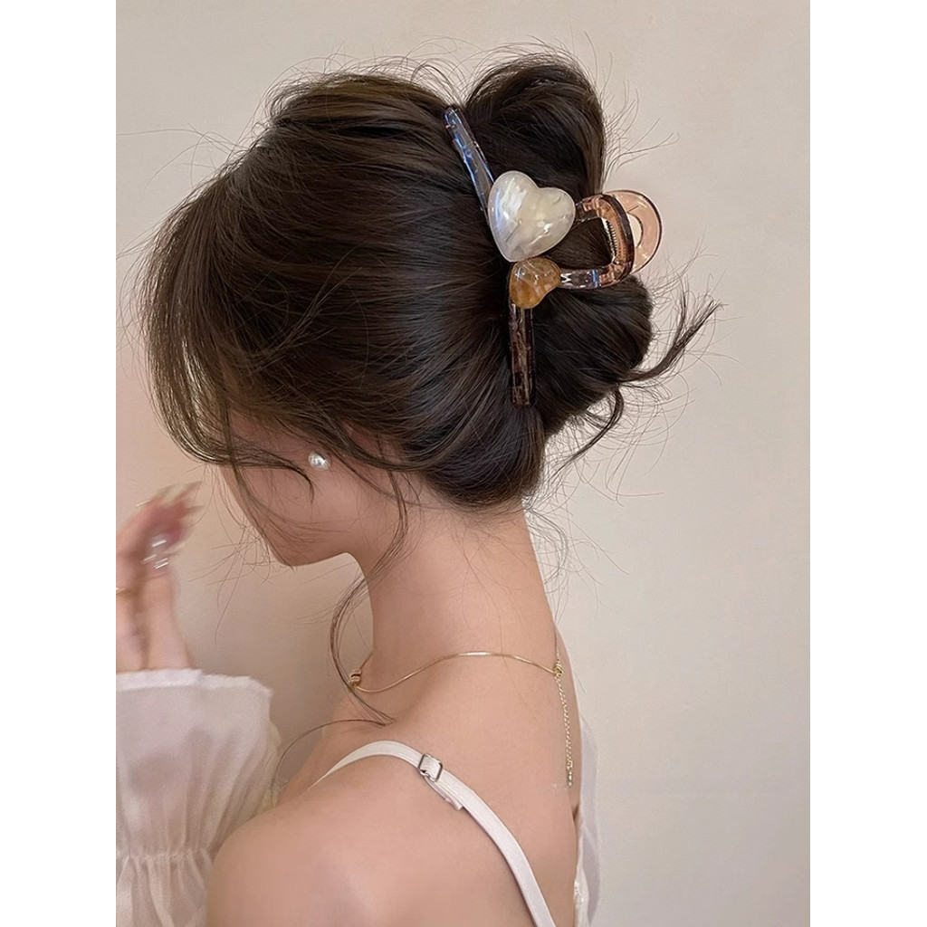 13 ซม.หัวใจ Big Grips เกาหลี Grips Hairpin กิ๊บติดผม Headwear อุปกรณ์เสริมสําหรับสาวหวาน