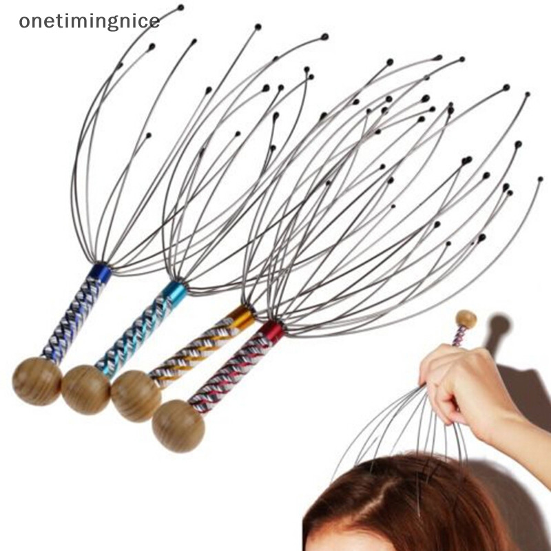 Onetimingnice FashionHead เครื่องนวดคอหนังศีรษะนวดอุปกรณ์ปลาหมึกยักษ์เครื่องมือปล่อยความเครียด OTN