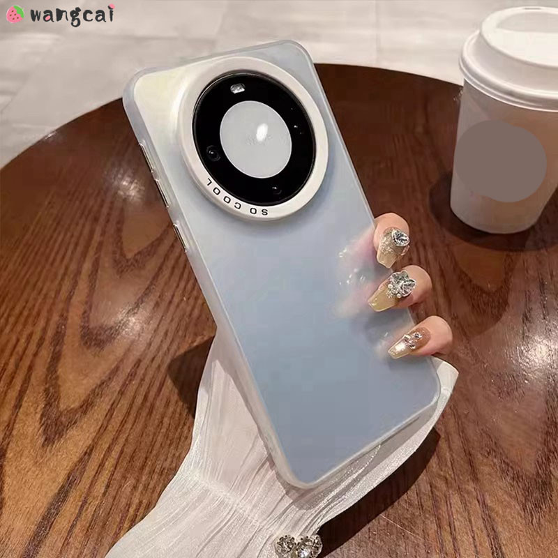 สําหรับ Huawei Mate 60 50 40 30 Pro Plus HuaweiMate60 เคสโทรศัพท์หรูหราเลเซอร์สีดําสีเทาเงินเงาเรียบง่าย Shining คู่ธุรกิจ Matte Frosted กันกระแทกปลอกกรณีฝาครอบ