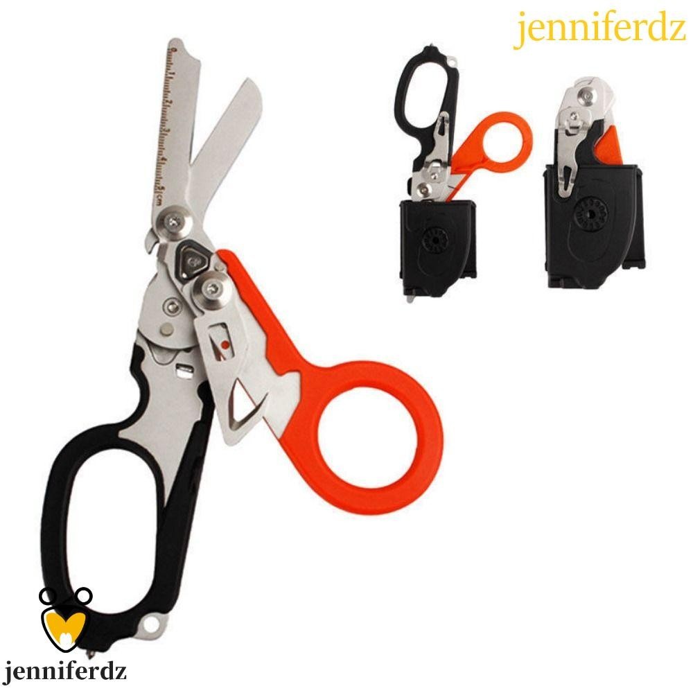 Jenniferdz กรรไกรฉุกเฉิน อเนกประสงค์ แบบพกพา สําหรับเอาตัวรอดกลางแจ้ง