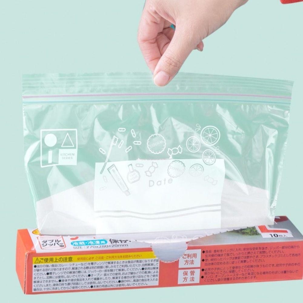 FANIELLAPOWELL ถุงเก็บอาหาร ถุงเก็บปิดผนึก เก็บของในตู้เย็น ถุงถนอมอาหาร ถุงล็อคซิปเก็บสดแบบใช้ซ้ําได้เกรดอาหาร - รูปที่ 5