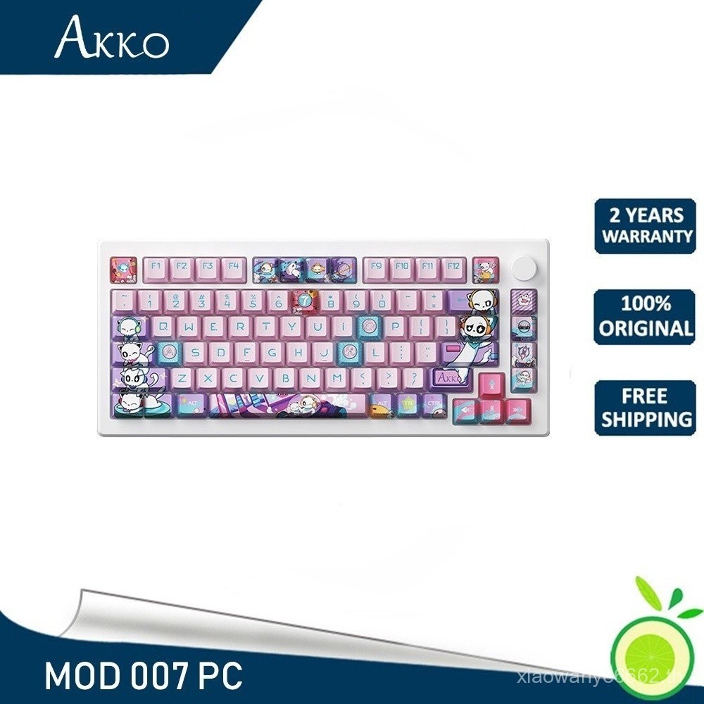 Akko MOD007 PC คีย์บอร์ดแบบมีสาย 75% GASKET RGB สวิตช์แม่เหล็ก Hot Swappable คีย์บอร์ดเกมแบบกําหนดเอ