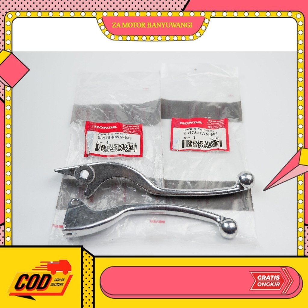 มือเบรค PCX 150 แท้ 1 ชุด / มือเบรคซ้ายและขวาสําหรับ Honda PCX 150 OLD - PCX OLD handle - KWN