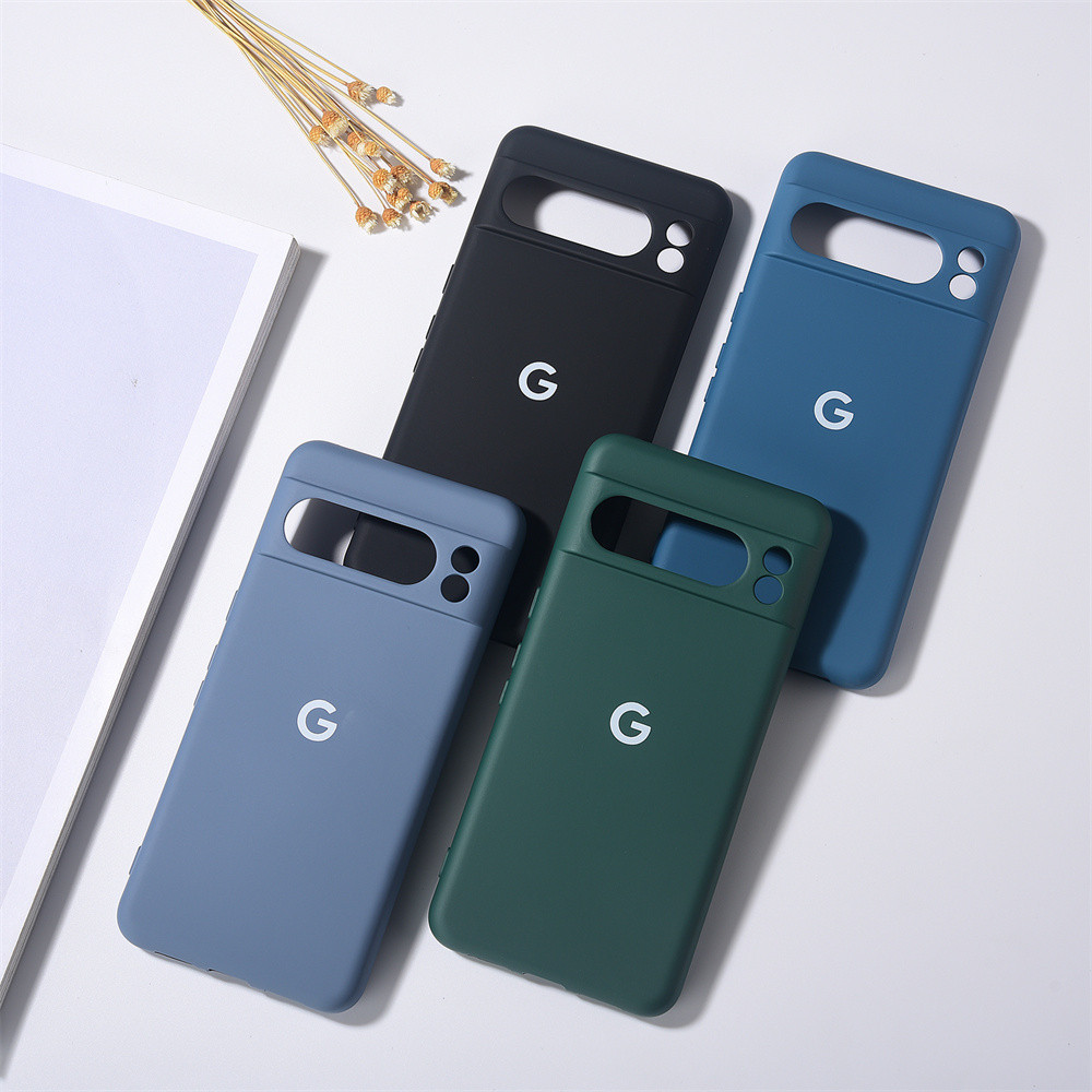 สําหรับ Google Pixel 8 Pro Original Liquid ซิลิโคน TPU สําหรับ Google Pixel 6 6A 7 8 7A 8A Pro กรณีกันกระแทกนุ่มปกหลัง