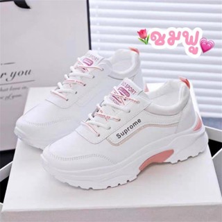 รองเท้าผ้าใบเกาหลีผู้หญิง รองเท้าผ้าใบระบายอากาศได้ดี รองเท้…