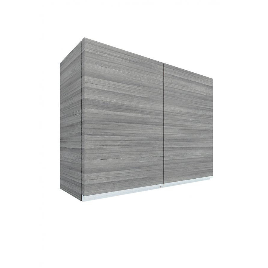 LOCAL789 MJ ตู้แขวนคู่บานทึบตรง 35x83x65 ซม. SAV-W608-GW สีเทาลายไม้ ร้านอยู่ในไทย