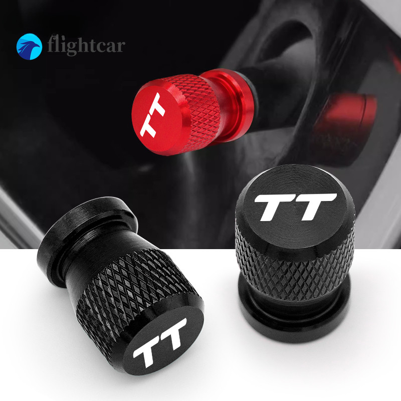 Ft 4 ชิ้นล้อยางวาล์ว Caps Airdust สําหรับ Audi TT TT TTRS 8j 8n 8s TTS mk2 3 Sline โลโก้ที่กําหนดเอง