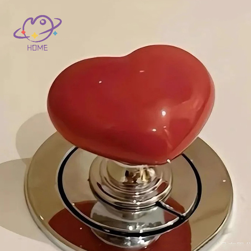 mayhome ที่กดรูปหัวใจ Love ปุ่มกดน้ําในห้องน้ํา สวิตช์ดัน ตกแต่งห้องอาบน้ํา ตัวป้องกันเล็บ