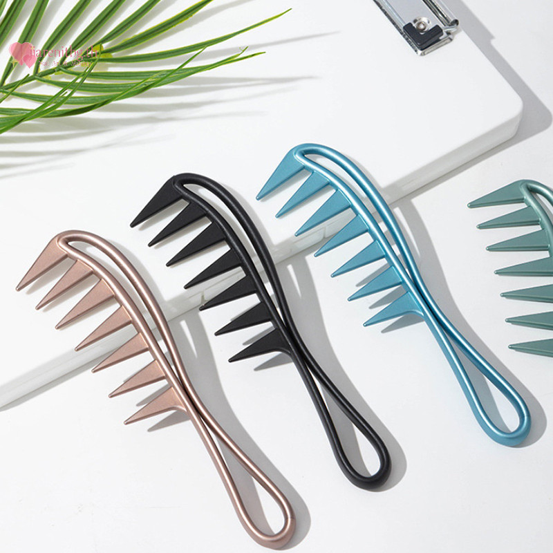 เรนบีจี ร้านทําผมฟันขนาดใหญ่หวีกว้าง เรียบ หวีน้ํามันในครัวเรือนผู้ชายกลับหวีกลวงเครื่องมือจัดแต่งทรงผมอุปกรณ์ตัดผม ไทย