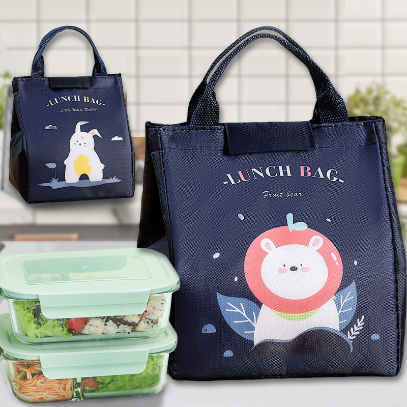 กระเป๋าเก็บอุณหภูมิ ใช้สำหรับใส่กล่องข้าว ขวดนม ขวดน้ำ ผลไม้ หรืออื่นๆที่ต้องการเก็บอุณหภูมิ หูหิ้วกระทัดรัด