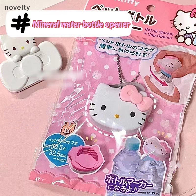 Nly Sanrio Kawaii Hello Kitty ที่เปิดขวด Charm การ์ตูนน่ารักอะนิเมะแบบพกพาพวงกุญแจสามารถเปิดกระเป๋าจี้อุปกรณ์เสริมสาวของขวัญ N