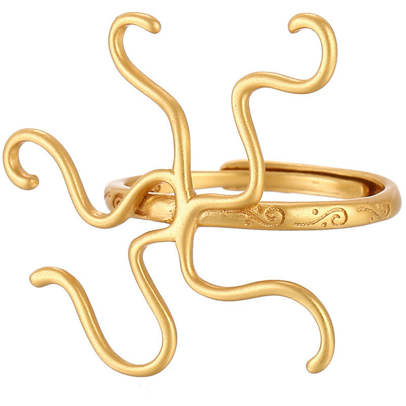 Electroplated แหวนเงินกรอบสตรี18พันผู้ถือแหวนทองที่ว่างเปล่าสนับสนุน DIY หยกมุกจี้สากลแหวนการตั้งค่า