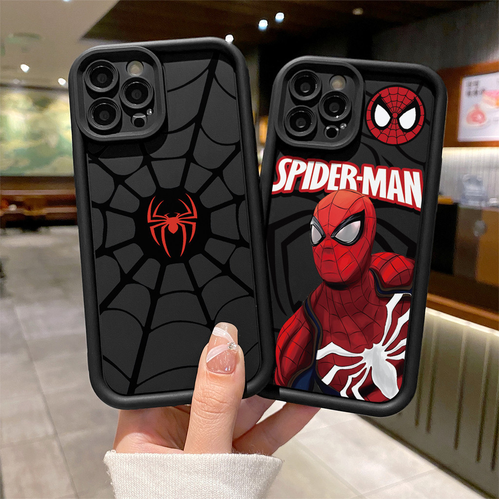 เคส OPPO A5S A15 A17 A3S A57 A5 A16 A58 A18 A54 A9 A31 2020 A77S A12 A38 A92 F11 A1K A96 ซูเปอร์ฮีโร่แมงมุม เคสโทรศัพท์