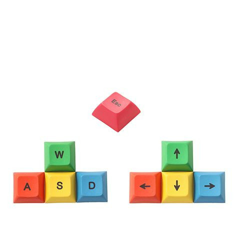 DSA PBT WASD and Arrow Keys 1U Keycap Set for Cherry MX Mechanical