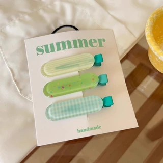 3ชิ้น/ล็อตวุ้นสไตล์โบว์กิ๊บเรียบคลิปกิ๊บเครื่องประดับผมสําหรับสาวหวาน
