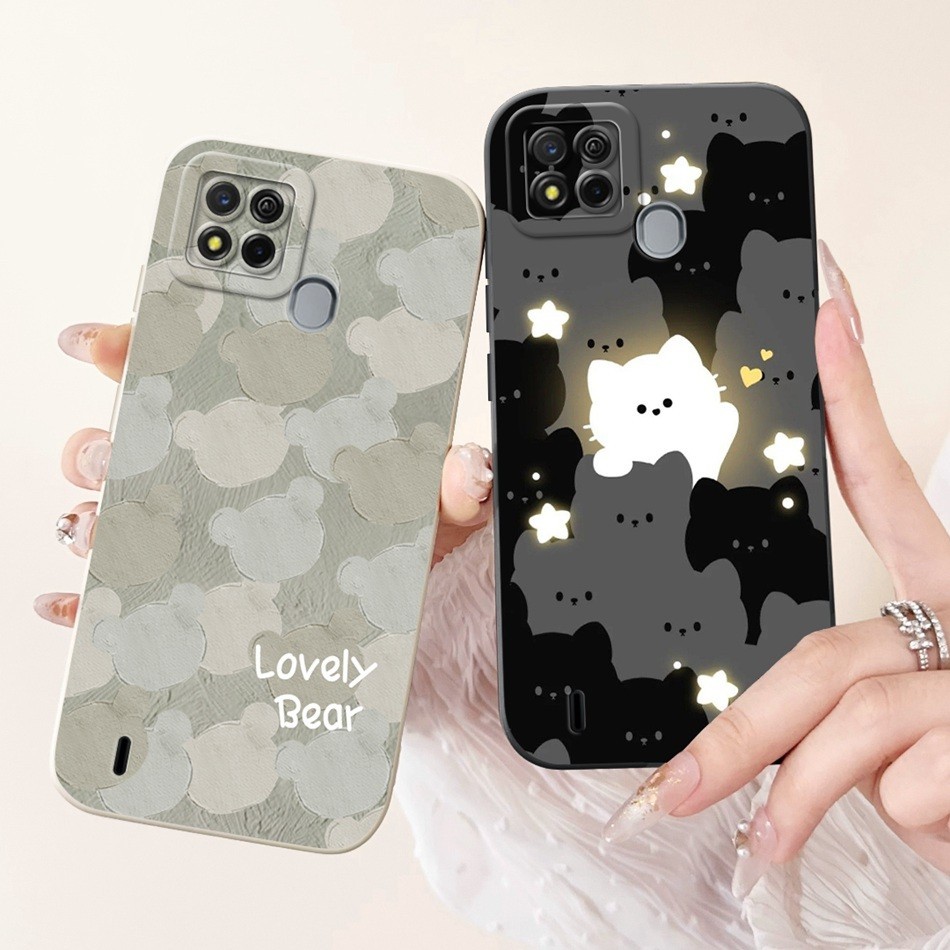 Itel A57 W6004 / itel A57 Pro A611W เลนส์ป้องกันกรณี Itela57 A 57 A57Pro แฟชั่นพิมพ์ซิลิโคนอ่อนนุ่มเ