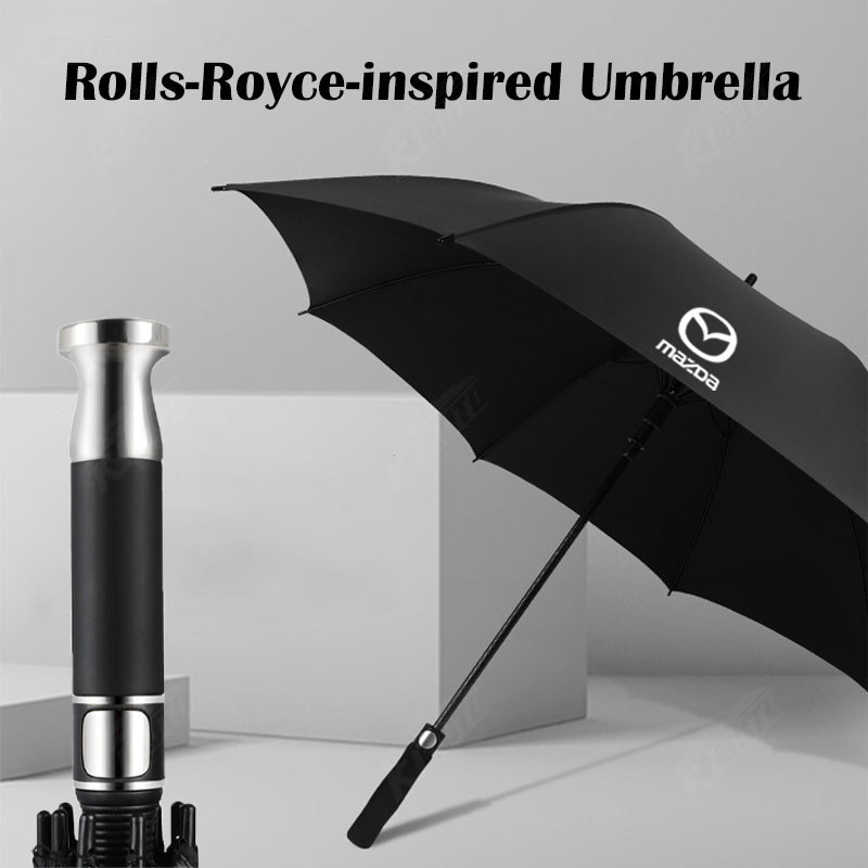 Mazda Business Rolls-Royce สไตล์ร่มไฟเบอร์ร่มกรอบ UV Protection All-Weather ใช้สําหรับ Cx 5 3 2 Cx 8 Cx 3 Cx 30 6 Bt 50 Mx 5 Rx8