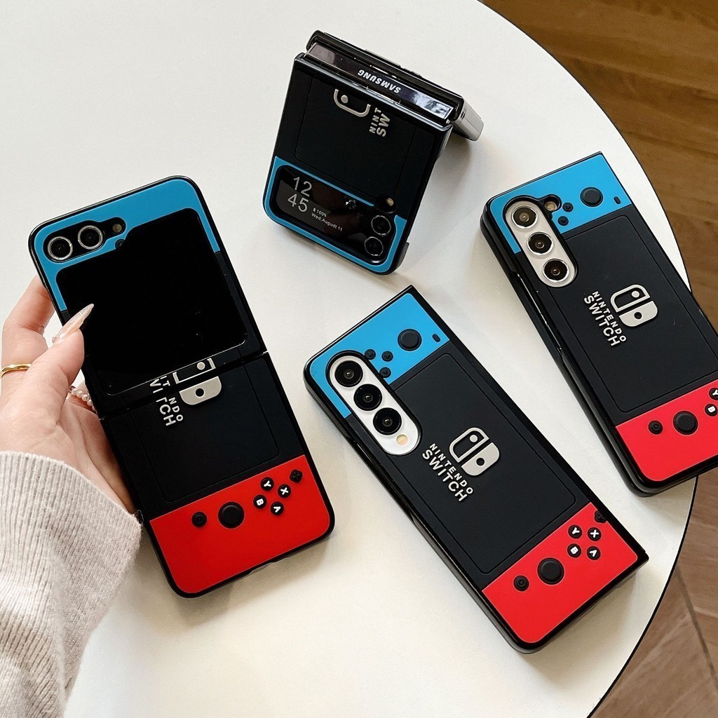 เคสโทรศัพท์มือถือพับได้สำหรับ Samsung Galaxy Z Flip5 Z Fold4 Z Fold3 ซึ่งมีลวดลายการ์ตูนและการป้องกัน Cases