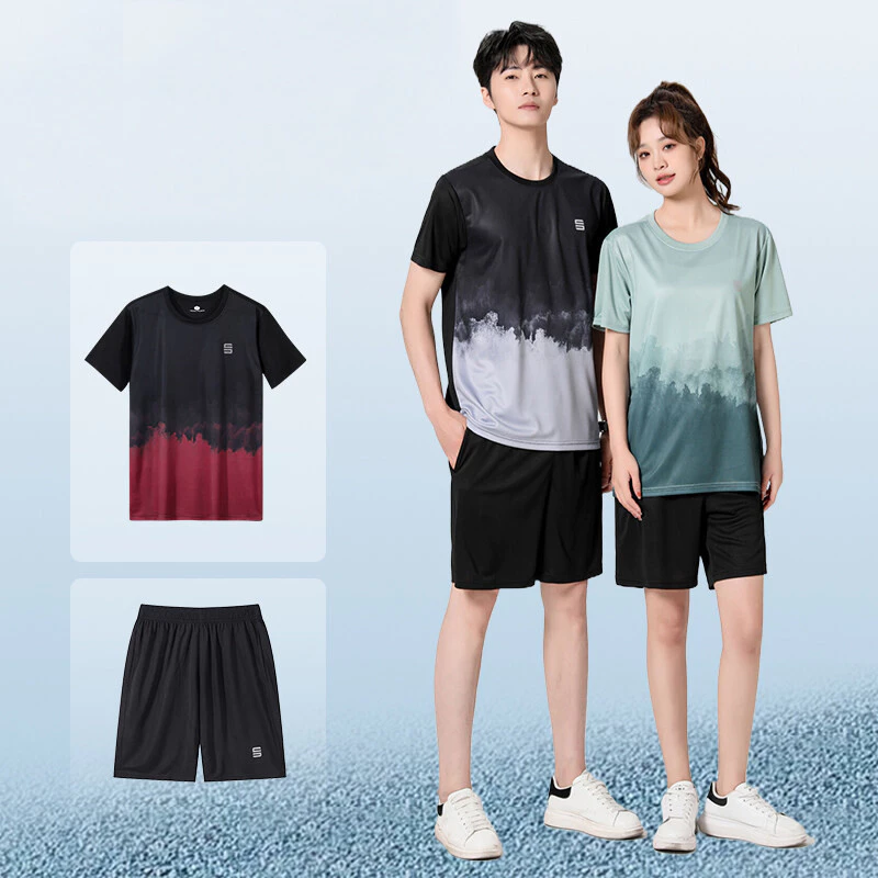 mvp sport ชุดกีฬาทูพีช กางเกงขาสั้น+ชุดกีฬาแขนสั้น ใส่ได้ทั้งชายและหญิง เหมาะสำหรับน้ำหนัก 40kg-110kg thumbnail 3