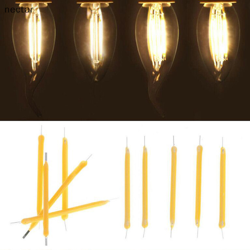 Tar 10 ชิ้น LED COB พลังงานแสงอาทิตย์เส้นใย Super Bright หลอดไฟแหล่งกําเนิดแสง Lighg เครื่องมือ เอ็นเอ็น
