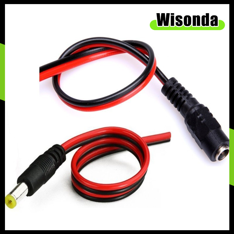 2PCS DC Power ชายหญิงสาย 12V ปลั๊ก DC อะแดปเตอร์สายปลั๊กสําหรับกล้องวงจรปิด DC ปลั๊ก 5.5*2.1 มม.5.5x