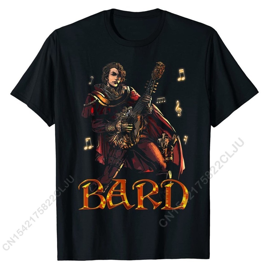 Elven Bard Musician คอสเพลย์ RPG สุดยอด Gamers กราฟิกเสื้อยืดฤดูร้อน T เสื้อสําหรับชายผ้าฝ้ายเสื้อวั