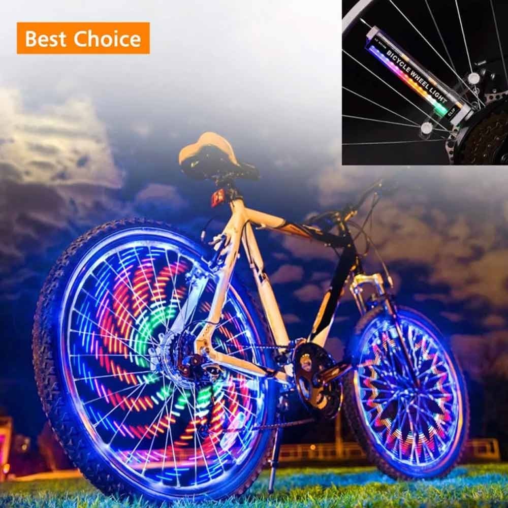 Bike Wheel Light, Bicycle Wheel LED Light Waterproof Spoke Lights RGB Led Lights
