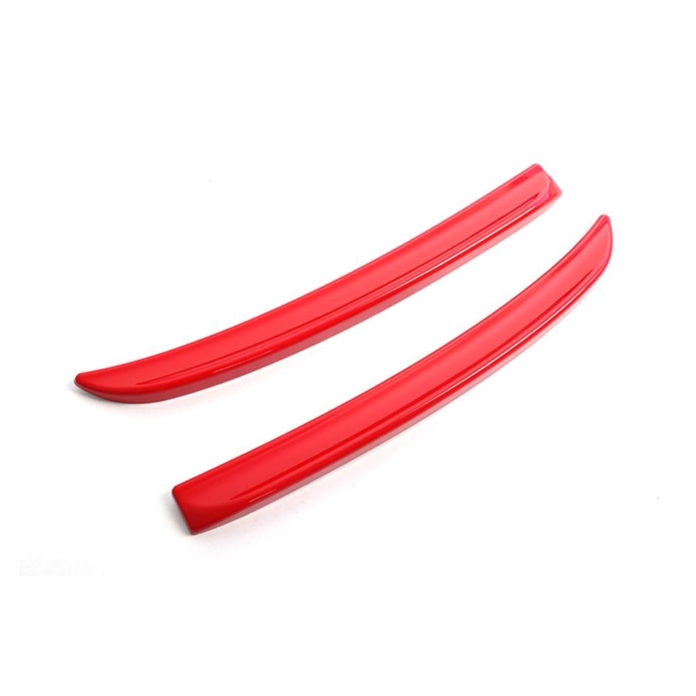 Hearattract 2 ชิ้นรถด้านหลังสปอยเลอร์ Extension Lip Fins สปอยเลอร์สีแดงคาร์บอนไฟเบอร์สีดํา Auto Part จัดแต่งทรงผมสําหรับ Mini Cooper F56 F55 A1K7 - รูปที่ 3