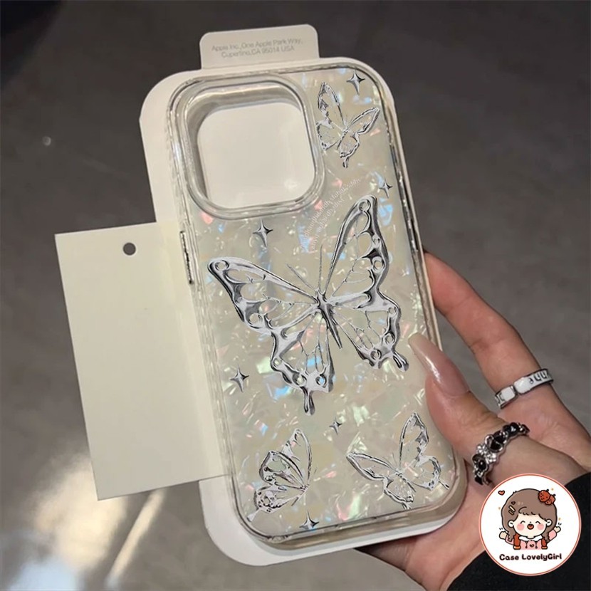 ส่งจากไทย น่ารักในดาวคู่ เคส iPhone 15 11 13 14pro max เคส XR 12 13pro 7P 8P Xs Max Cute Shell Texture Case