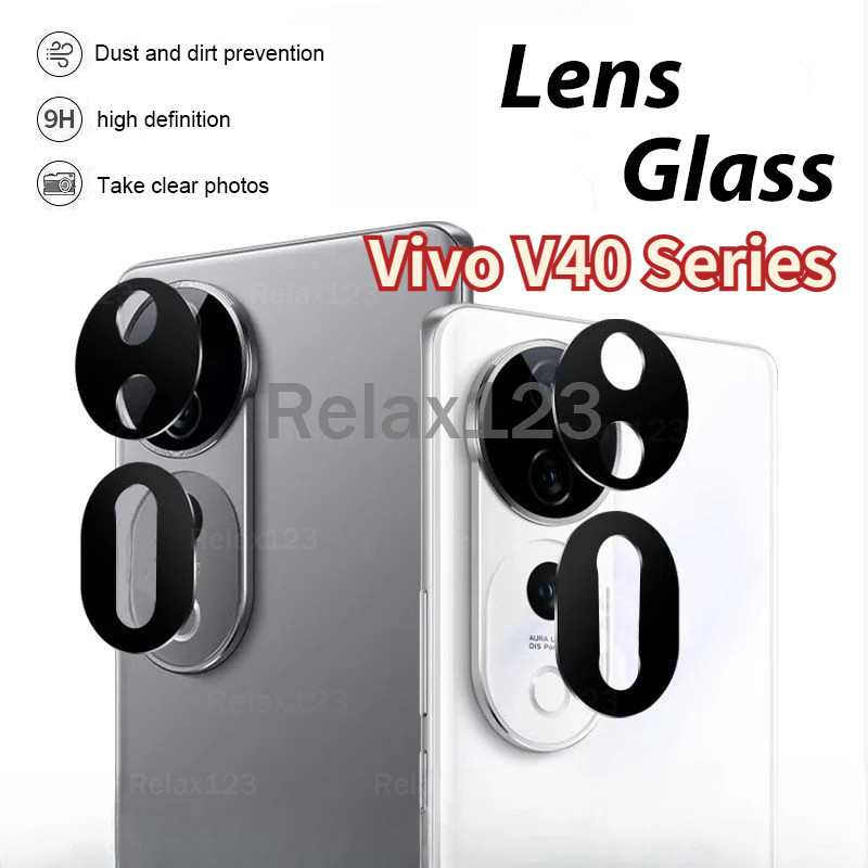 Vivo V40 Pro 5G 3Dกล้องเลนส์สําหรับVivo V40 5G Vivo V40 Pro 5G V40 V40Pro 2024 กรณีกลับกระจกนิรภัยกล้องเลนส์แหวนฟิล์ม