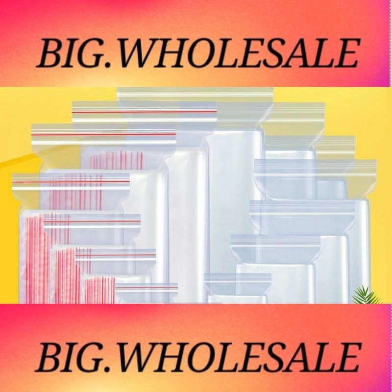 M8013 14x 20 ซม. 100 ชิ้น ถุงพลาสติกซิปล็อค / กระเป๋าใสแบบเคลื่อนย้ายได้