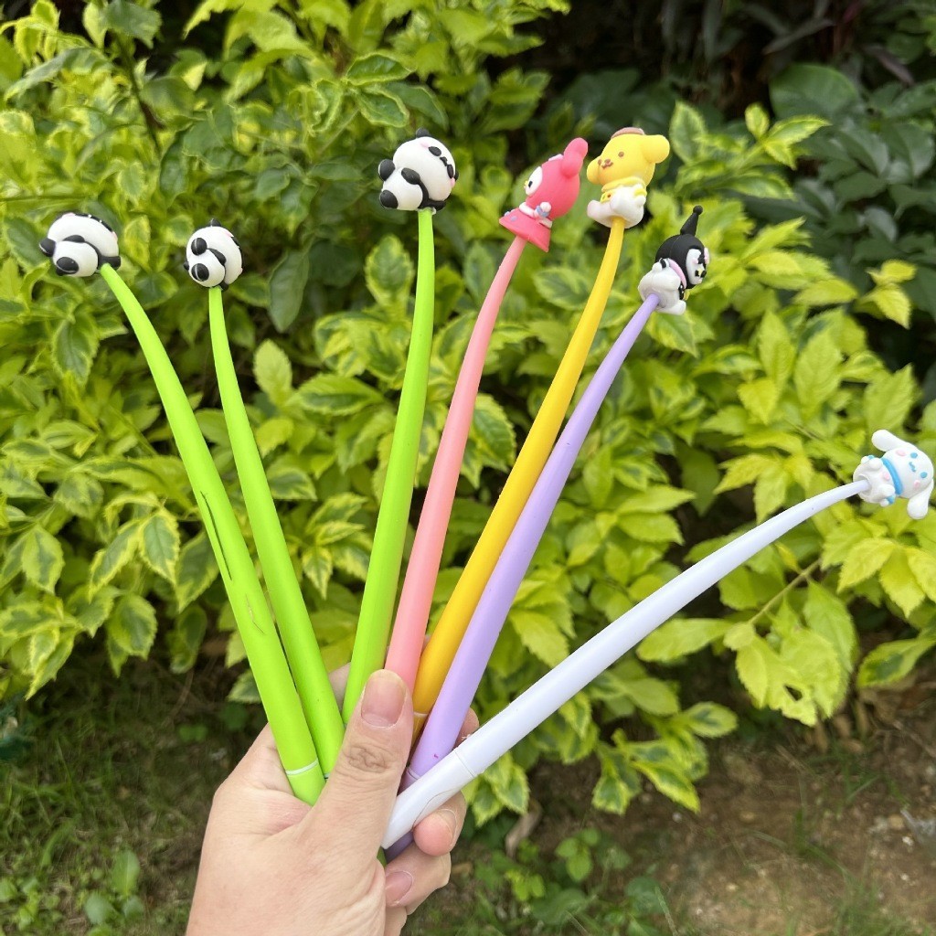 3D SANRIO CHARACTER DOLL PEN 0.5MM INUL DOODLE HEAD PEN ELASTIC ROCKING PEN