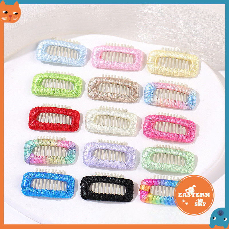 Handmad สัตว์เลี้ยงแฟลช BB กิ๊บติดผมเกาหลีรุ่นแฟลชสแตนเลสกิ๊บสุนัขอุปกรณ์เสริมผมสุนัขตุ๊กตาอุปกรณ์เสริมสนับสนุนขายส่ง