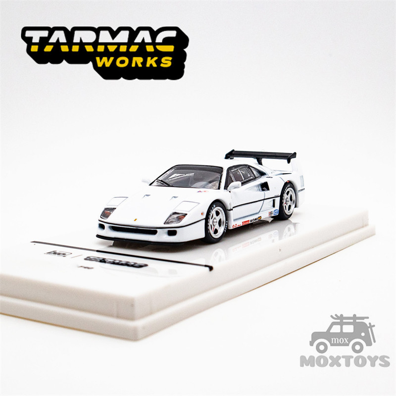 Tarmac Works 1:64 F40 รถโมเดลDiecast สีขาวน้ําหนักเบา