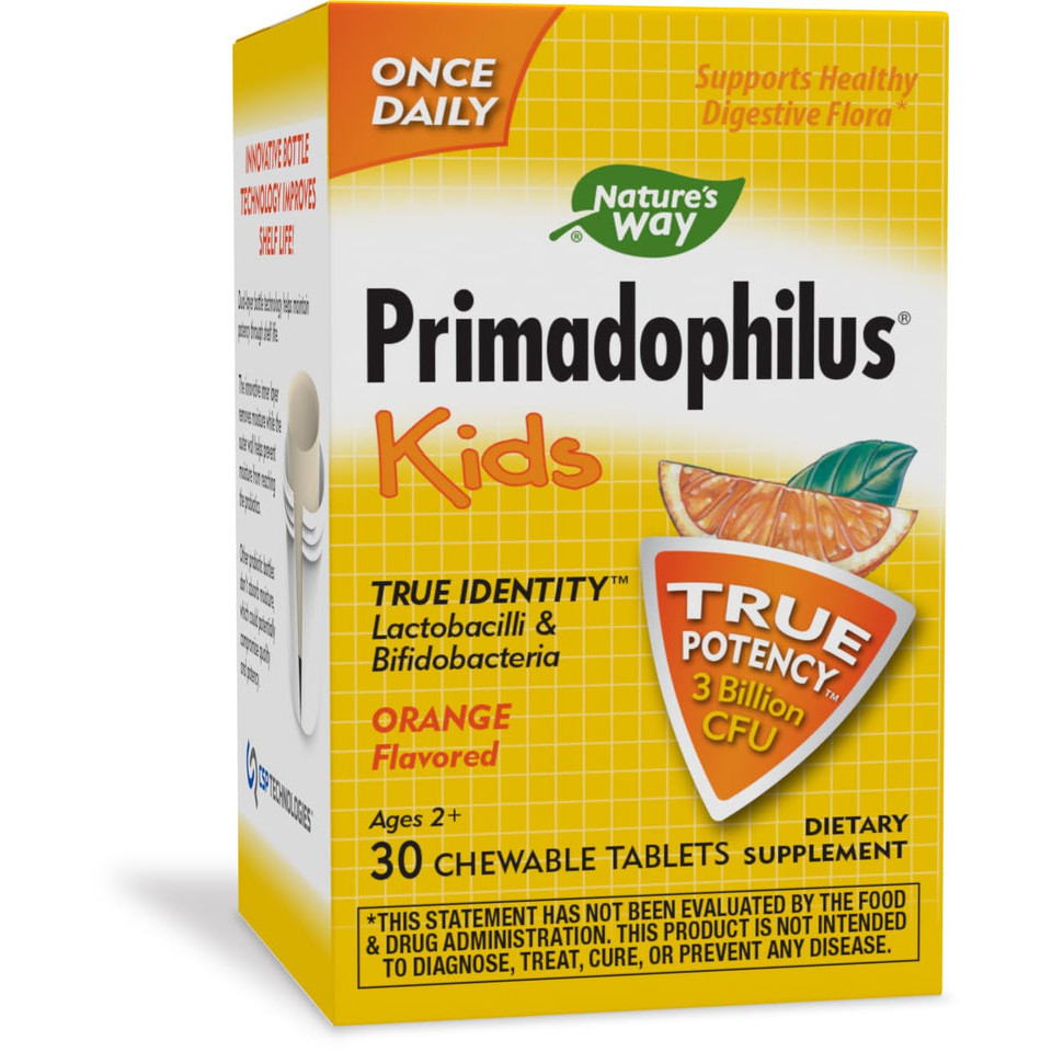 Natures Way Primadophilus Kids 3 Billion 30 เคี้ยวได้