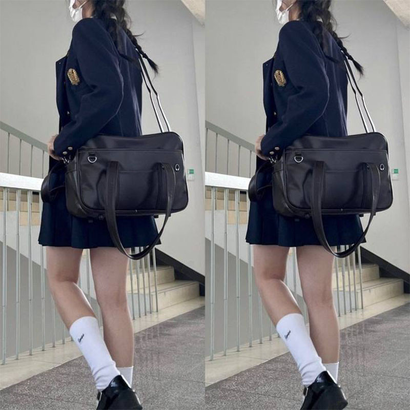 ชวัซ นิรันดร์ กระเป๋าสะพายไหล่ผู้หญิงพร็อพ ปู่ สองมิติอเนกประสงค์น่ารักญี่ปุ่นวิทยาลัยกระเป๋าถือ