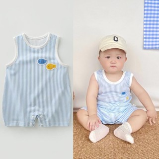 บอดี้สูทเด็ก ชุดจั๊มสูท ทารกแรกเกิดเด็กทารกหญิงเสื้อผ้าลายแข…