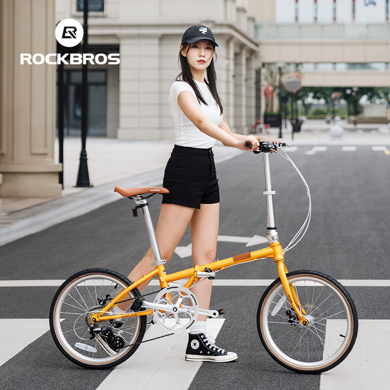 【พร้อมส่ง】ROCKBROS จักรยานพับ 20 นิ้วแบบพกพา Commute 8-Speed Disc เบรคยานพาหนะนักเรียนผู้ใหญ่จักรยาน Unisex — صورة 7