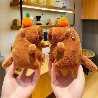 พร้อมส่ง🔥capybara พวงกุญแจ คาปิบารา หมุนหาง ขนนิ่ม จี้ห้อยกระเป๋า ของเล่นตุ๊กตา เหมาะสำหรับให้เป็นของขวัญ