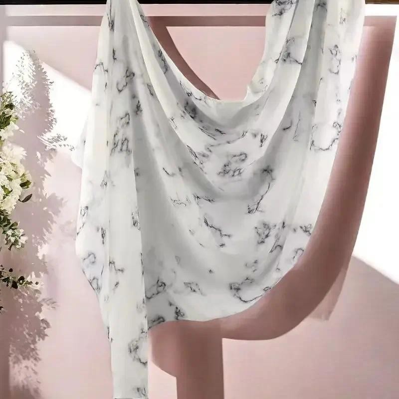 ร้อนขายมุสลิมพรีเมี่ยม Modal Ombre Hijab Tudung ผ้าฝ้าย Watercolor Modal ผ้าคลุมไหล่ฮิญาบมุสลิมผู้หญิงผ้าพันคอ 180*80 ซม.