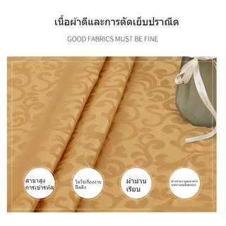 usboon ผ้าปูโต๊ะกลม ลายดอกไม้ 2.2m./2.4m./2.6m./2.8m./3m.ผ้าปูโต๊ะร้านอาหาร เนื้อผ้าเงา กันน้ำ