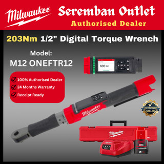 Milwaukee M12 Digital Torque Wrench 1/2" 203Nm / ONEFTR12 / Electric Wrenches / Buka Nut / Digital Wrench