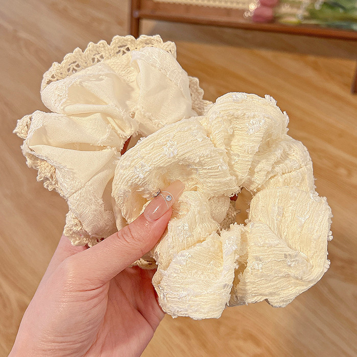 เกาหลียืดหยุ่นขนาดใหญ่ผมหางม้า ยางรัดผม ยางรัดผม เชือกหัวยาง