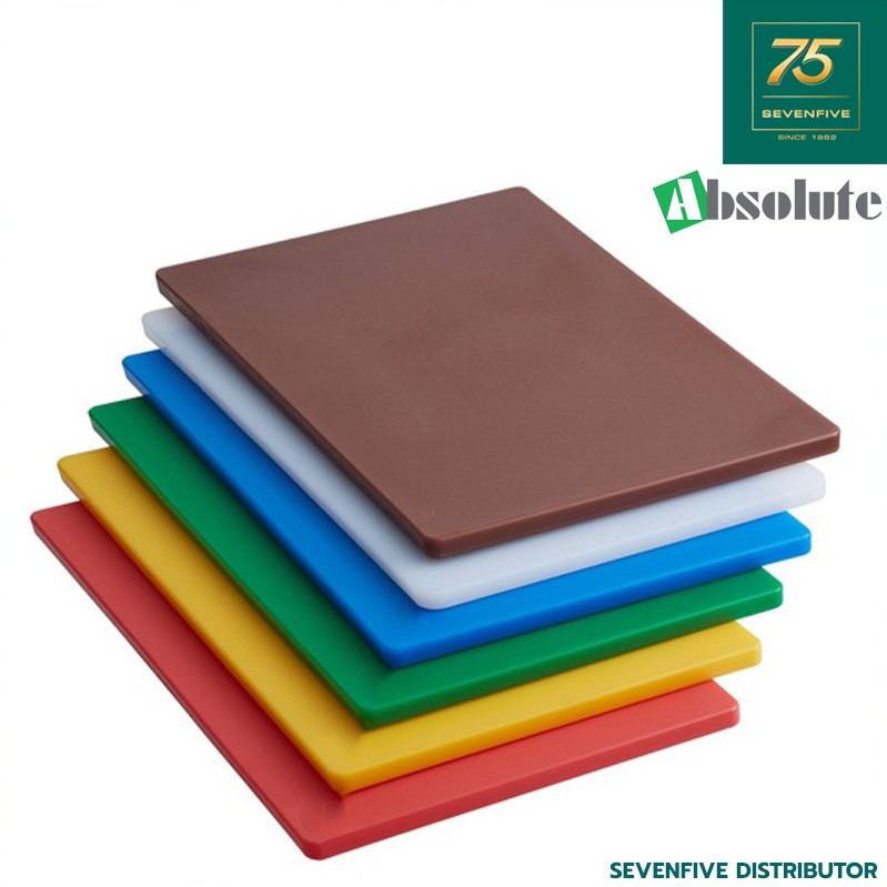 เขียง ABSOLUTE เขียงพลาสติกPE วัสดุฟู้ดเกรด ขนาด38x28ซม. หนา2ซม. ASL1-CB3828C