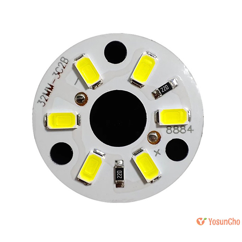 Yosunchoker หลอดไฟ LED ดาวน์ไลท์ ชิป 2 ชิ้น DC12V 3W/5W/7W สําหรับโคมกลม