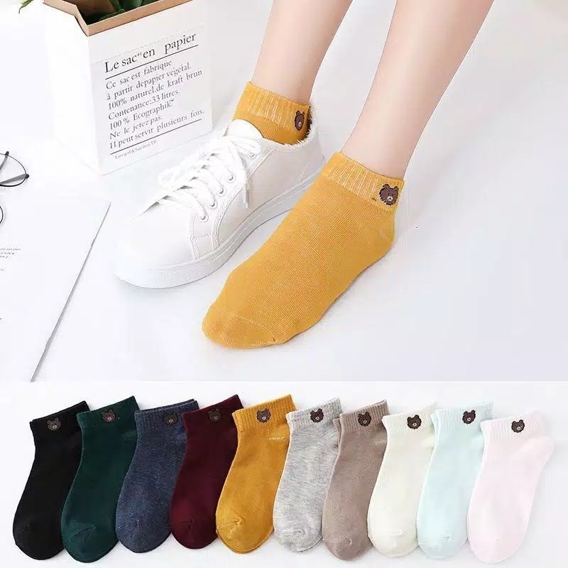 [i] H87 Ankle Socks no Packing Plastic Cute Socks Motif Ankle Socks ACC BUTAMI.ID