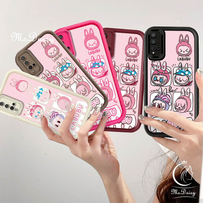 สําหรับ Huawei Y6P Y7 Pro Y7A Y9 prime Huawei Nova 5t 6se 7i Huawei P40 lite P30 Pro Honor X9A X9B 9X Pro ตลกสีชมพู labu เคสโทรศัพท์ TPU ฝาครอบโทรศัพท์