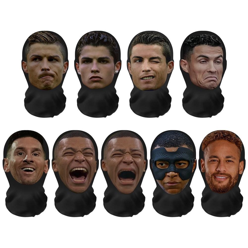 Star 3D Mask Face Show Spoof Trick Hood Full Face 3D Mask Balaclava Halloween Dress Up Mask