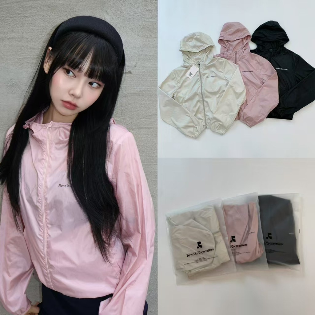 【PAN-LADY】 rest&recreation RR 24 เสื้อแจ็คเก็ตมีฮู้ดสั้นกันลมสําหรับฤดูใบไม้ร่วง