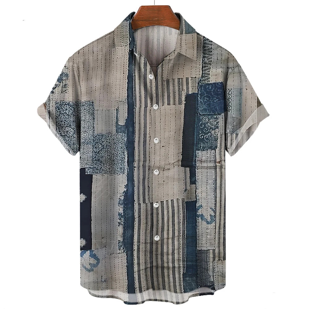ส่วนบุคคลเสื้อพิมพ์กราฟิกออกแบบแฟชั่นผู้ชายและผู้หญิงเสื้อแขนสั้นท็อปส์ปุ่มลําลองเสื้อท็อปส์